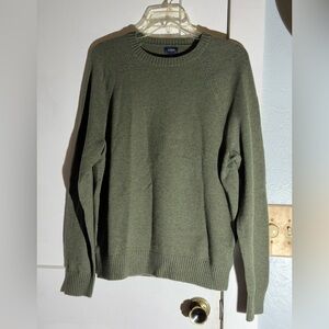 J. Crew Men's Olive Green CrewNeck Sweater